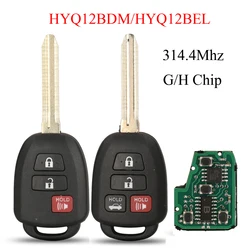 jingyuqin 314.4Mhz G / H Chip Smart Remote Car Key For Toyota Prius 2 Hilux Etios Vios Yaris Corolla No Mark HYQ12BDM HYQ12BEL