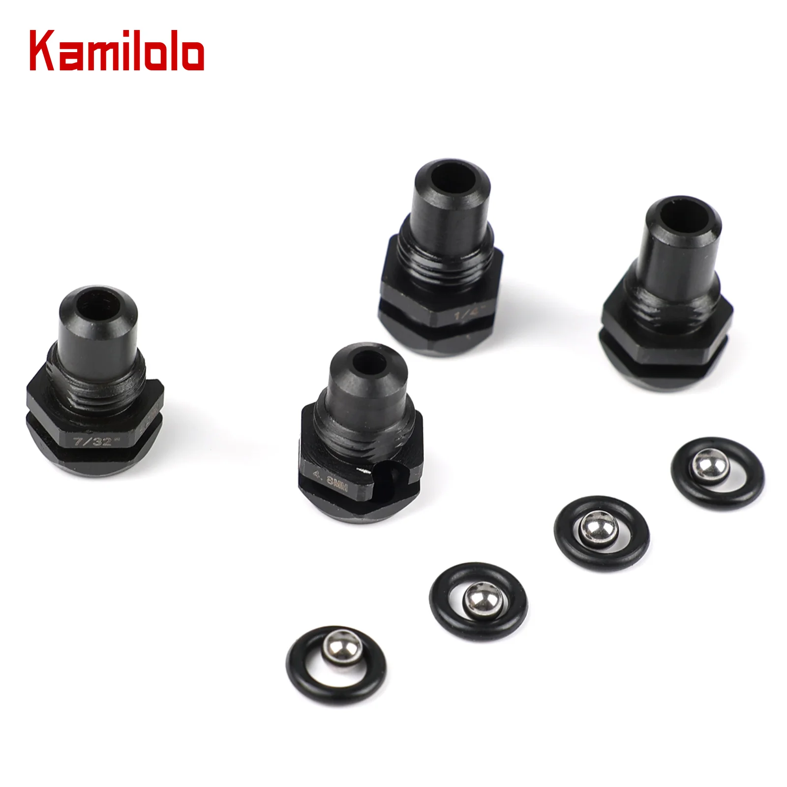 

Kamilolo 4PCS Generic Suitable For Milwaukee 49-16-2660RP 1/4 Blind Rivet Tool Nose Pieces Black