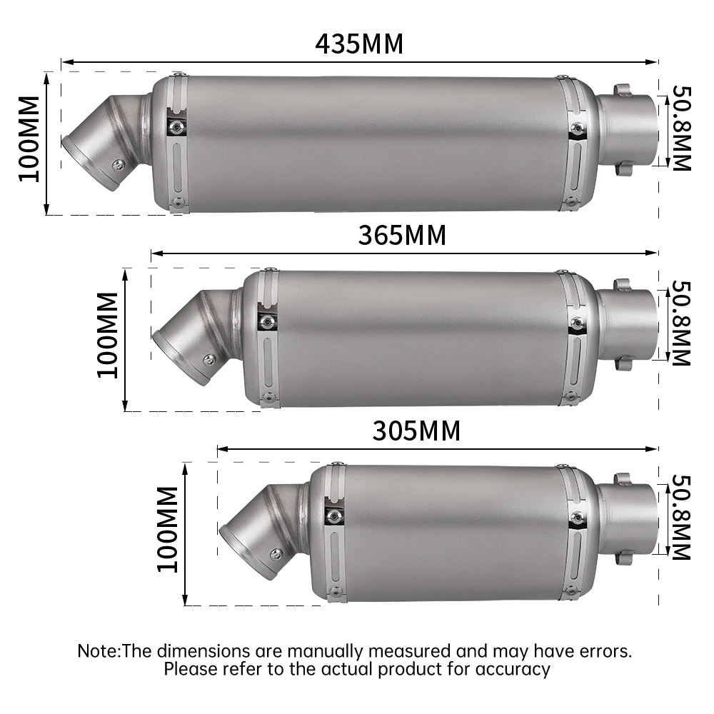 51mm Universal Motorcycle Yoshimura Exhaust Muffler Escape T98 Pipe 100cc-1000cc ATV GP Scooter For fz6 pcx125 cbr1000rr R1 Z400