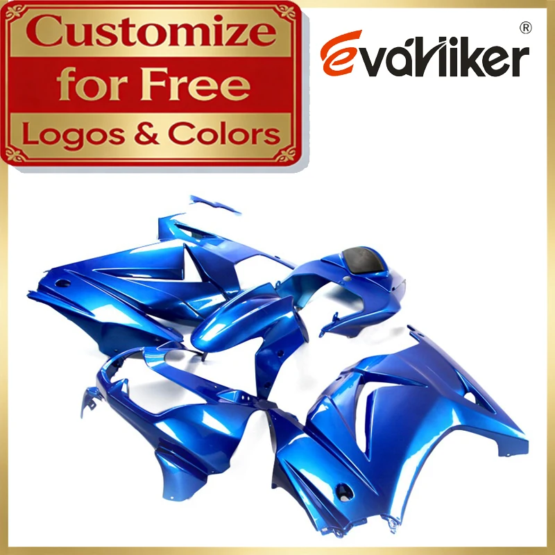 

Custom Color ABS Plastic Injection Mold For Kawasaki 250R EX250R 2008 2009 2010 2011 2012 blue Motorcycle Fairing Kit Body Kit