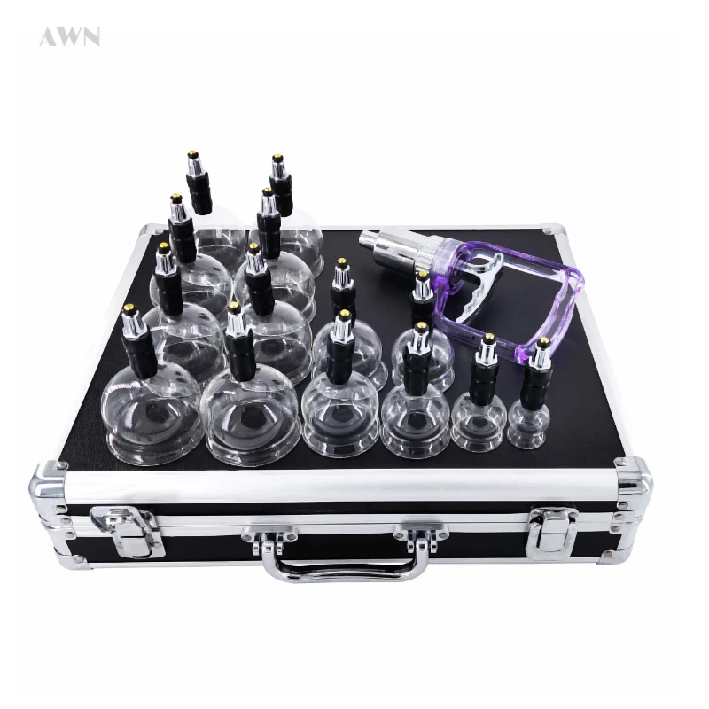 High Quality Glass Vacuum Cupping Therapy Set Suction Cups Physiotherapy Jars Chinese Medicine Anti Cellulite for Body Massager
