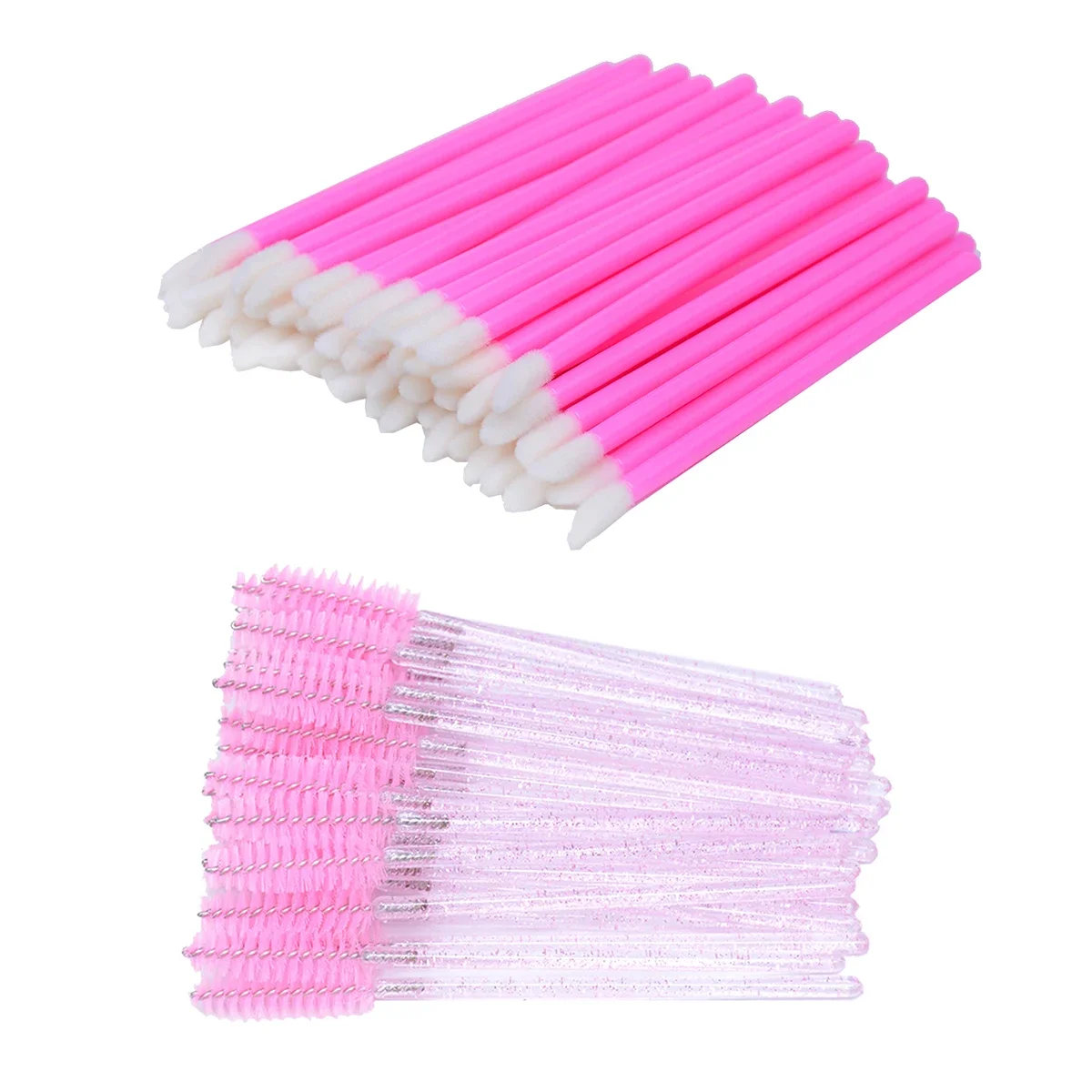 Brosse à cils jetable, 200 pièces, baguettes de Mascara, ensemble d'outils, rouge à lèvres, brillant à lèvres, applicateurs de maquillage