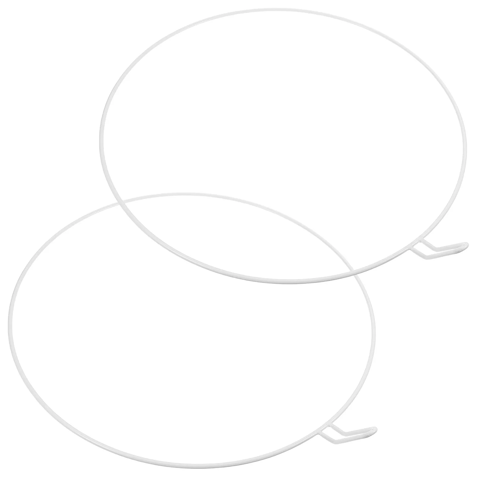2Pcs Sturdy Iron Crib Canopy Hoop Round Net Ring for Baby Crib Cot Bassinet Toddler Bed Netting Support Easy Install Safe Smooth