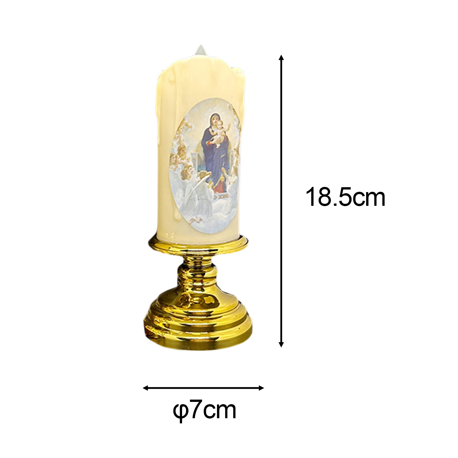 Lampa świeca element elektroniczny dekoracja LED dekoracja domu świece LED do dekoracji religijnych ślubne ganek Larterns