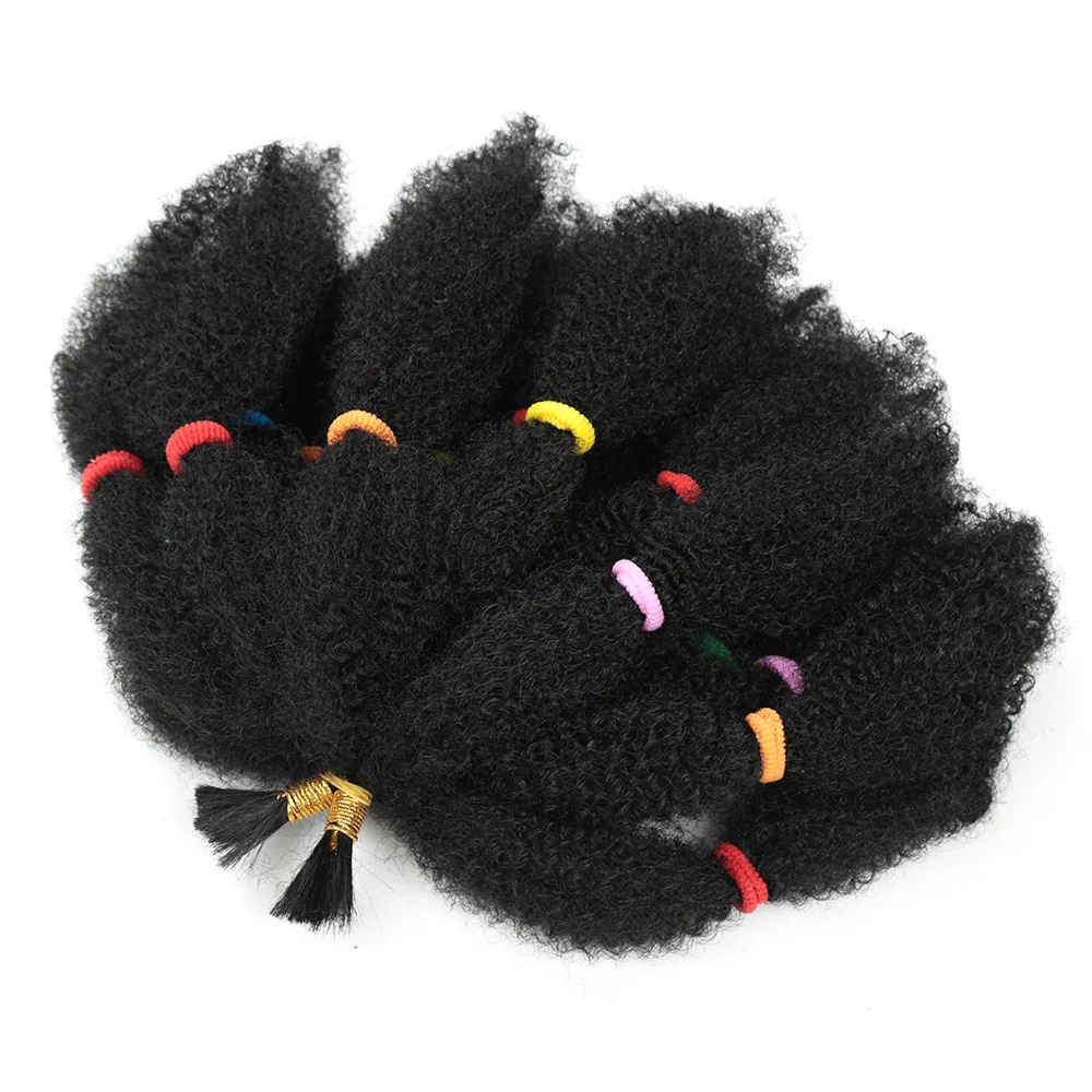 Afro Kinky Curly Hair Bulk Synthetic 12inch Ombre Marley Twists Braiding Hair Extension Soft Spring Twist Crochet Hair For Women