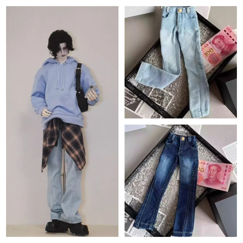 BJD Doll Clothes For 1/4 ID75 Uncle Size Dolls Fashion Jeans Pants Dolls Clothing Accessories(Only Jeans No Doll)