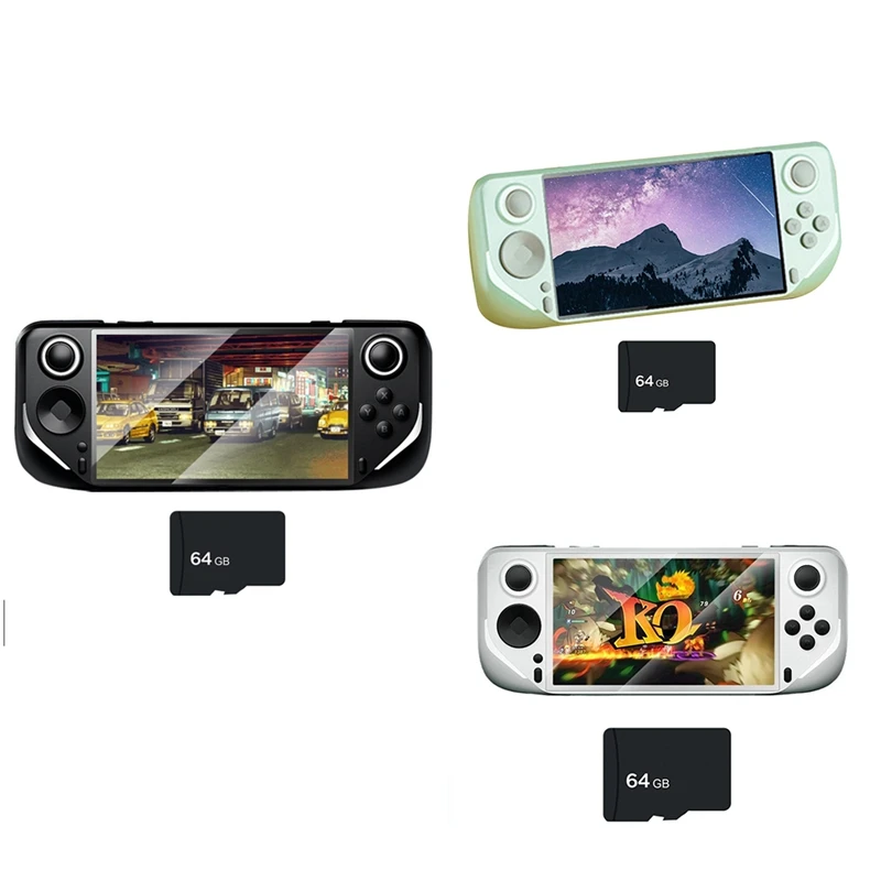 E6 คอนโซลเกมมือถือ 64GB หน้าจอ 5 นิ้วรองรับ GBA GBC PSP PS1 N64 เกมคอนโซล C