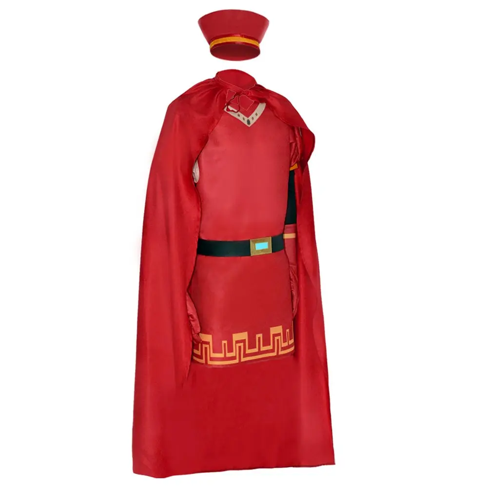 Lord Farquaad Cosplay Kostuum Outfits Jurk Mantel Hoed Halloween Carnaval Feest Vermomming Pakken Voor Volwassen Jongens Heren Rollenspel