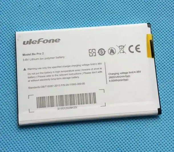New 2024 Ulefone phone battery 2600mah 3.7V for uleFone Be Pro/be pro 2 MTK6732 5.5 inch Android 4.4 OS OTG Smart Cellphone