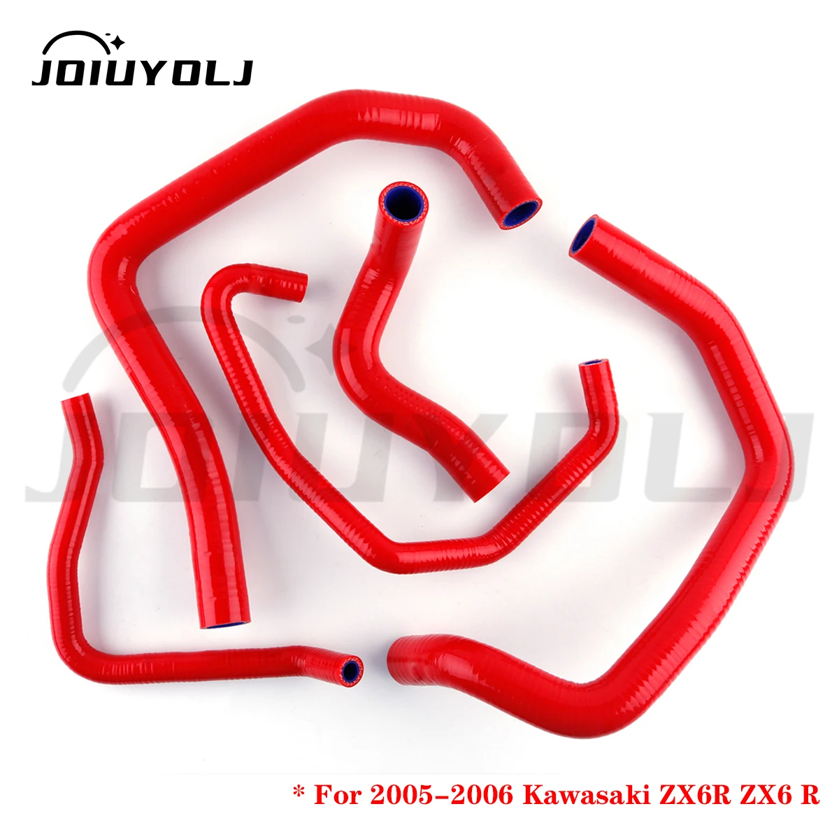

5pcs For 2005-2006 KAWASAKI ZX6R ZX 6R ZX636 Silicone Radiator Coolant Hoses Tubes Pipes Kit