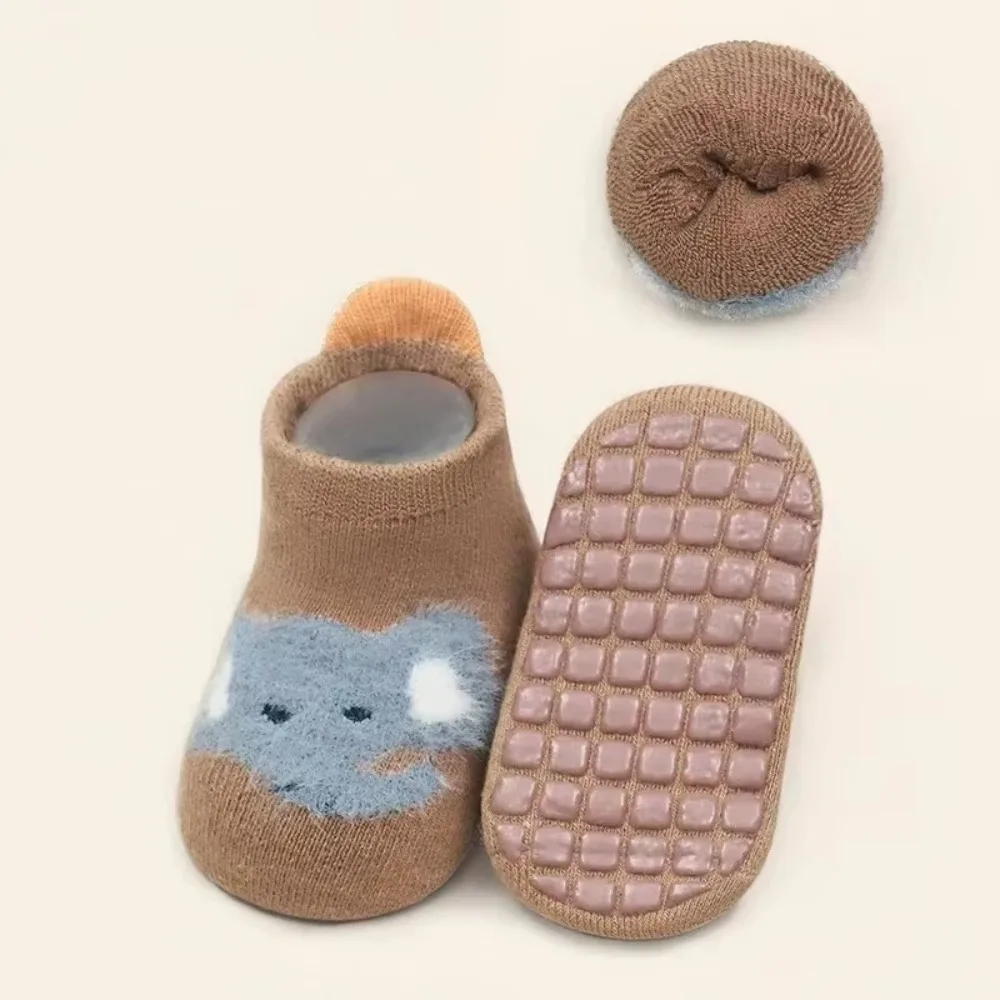 High Quality Anti Slip Baby Socks Thicken Casual Toddler Socks Soft Print Thermal Socks for 0-5 Years Baby