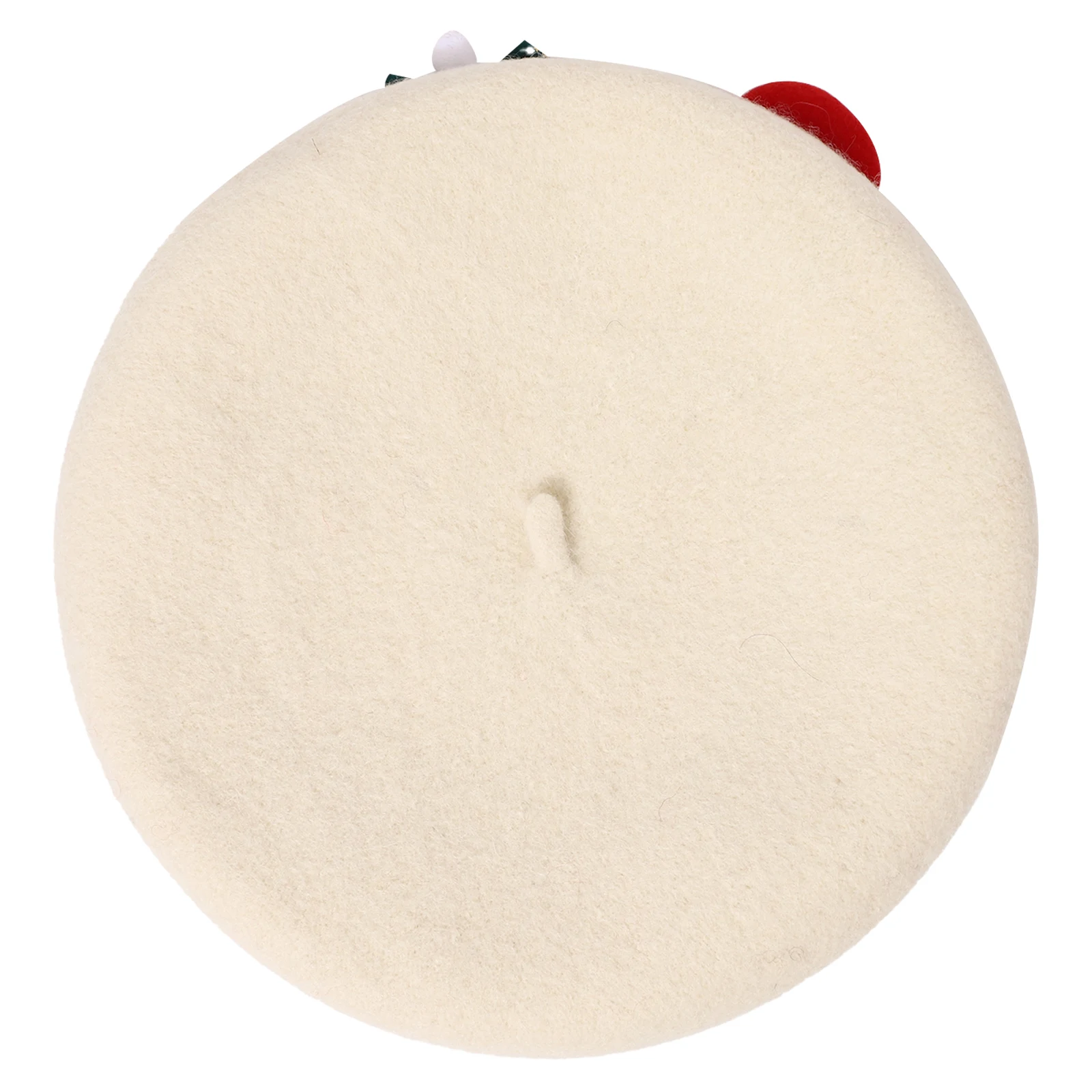 Gorro de boina de Navidad, gorro francés de lana cálida para invierno, gorro de Papá Noel para árbol de Navidad, accesorios de disfraz para fiesta de vacaciones