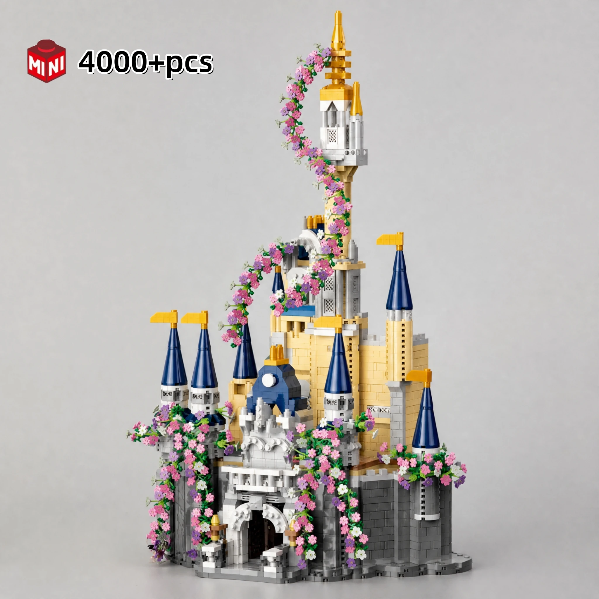 

NEW Flower Castle Building Blocks, 4000pcs Micro Fairy Tale Model Kit, 3D Creative DIY Decoration, Girls Childrens Day Gift
