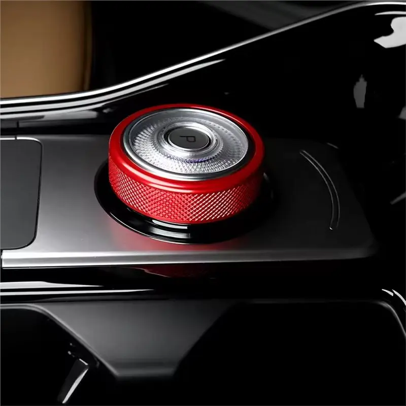 Reliable-For Kia Sorento MQ4 2021-2026 Central Console Gear Shift Knob Trim Ring Cover Car Interior Accessory Parts
