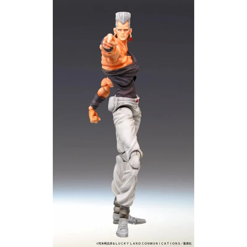 Original Genuine MEDICOS-E JEAN PIERRE POLNAREFF Soul Anubis 16cm Authentic Collection Model Animation Character Action Toy