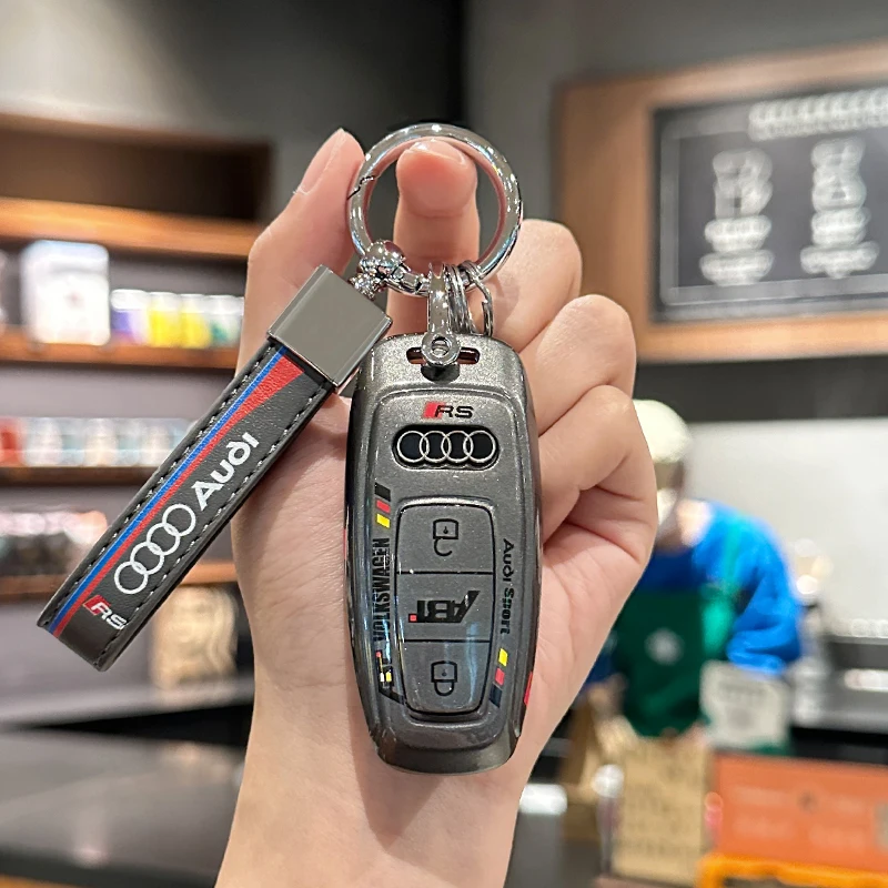 

TPU Car Remote Key Cover Case Holder shell Women's Chain Fob For Audi A3L A4L A5 A6L Q4 e-tron A7L Q5 Q6 RS6 RS7 TTS Q3 S4 S6 S7