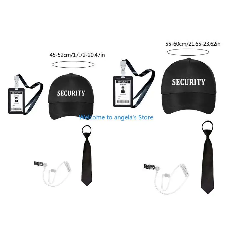 Phụ kiện trang phục đại lý bí mật x4yc với kính nghe và trang phục cosplay cổ cà vạt cổ