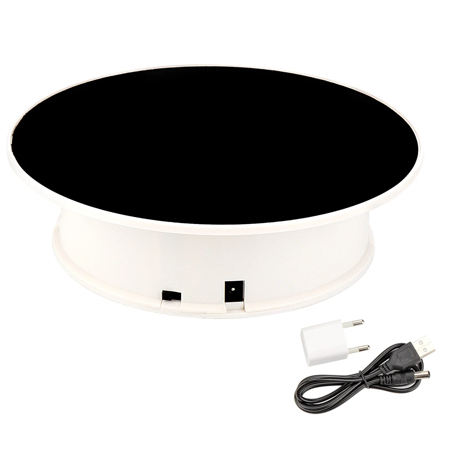 Electric Motorized Rotating Display Stand Turn Table with Black Felt Top and AC Adapter 20CM / 8inches