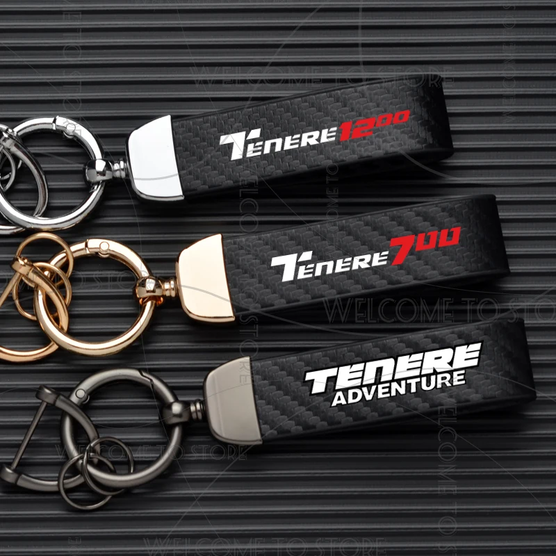 Для TENERE 700 1200 XTZ700 логотип приключений, эмблема мотоцикла, брелок из углеродного волокна, кожи, цинкового сплава, брелок из микрофибры