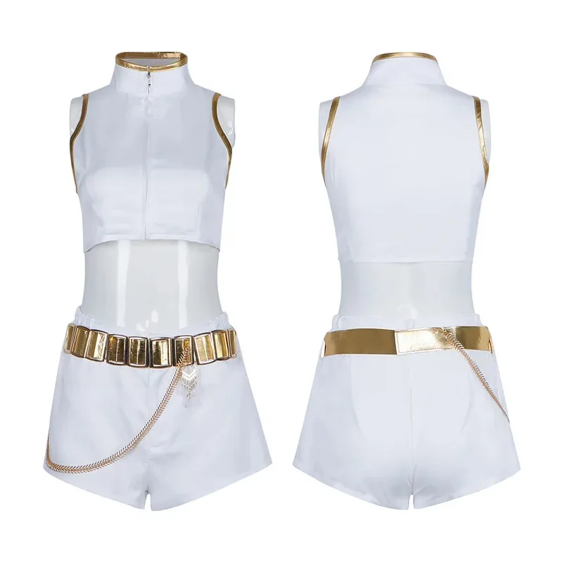 Huntrix Kpop Demon Hunters Mira Rumi Zoey Косплей Костюм Парик Золотая Сценическая Униформа Детская Женская Ролевая Игра на Хэллоуин