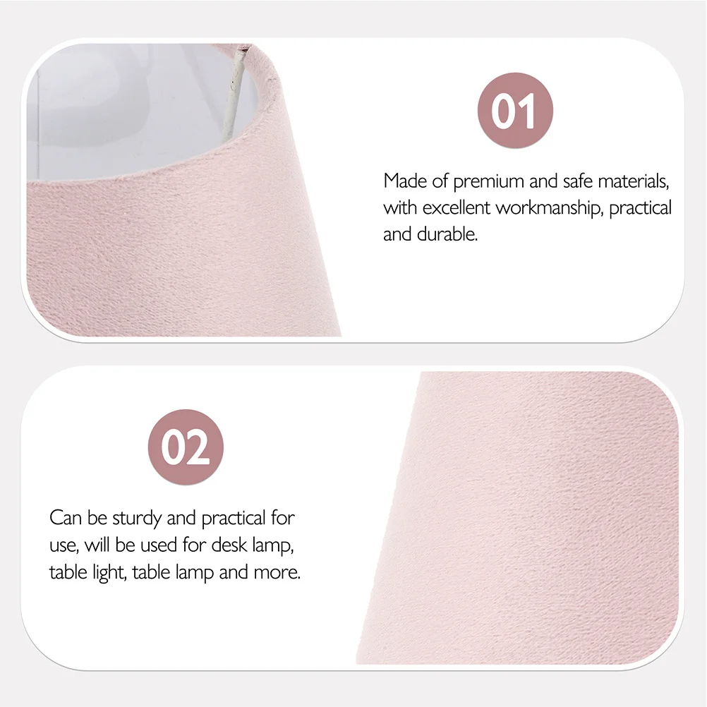 

2Pcs Lamp Shade Replacement Lightweight Decorative Lampshades for Small Table Desk Lamp Light Covers Indoor Bedroom Office Hotel