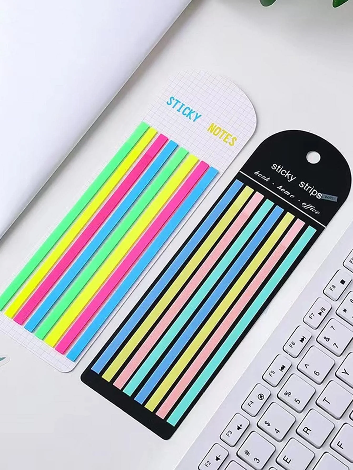 2pcs Transparent Sticky Note Set, Long Page Bookmarks With Strong Adhesive For Indexing, Notes For Page Marking, Strong Adhesion