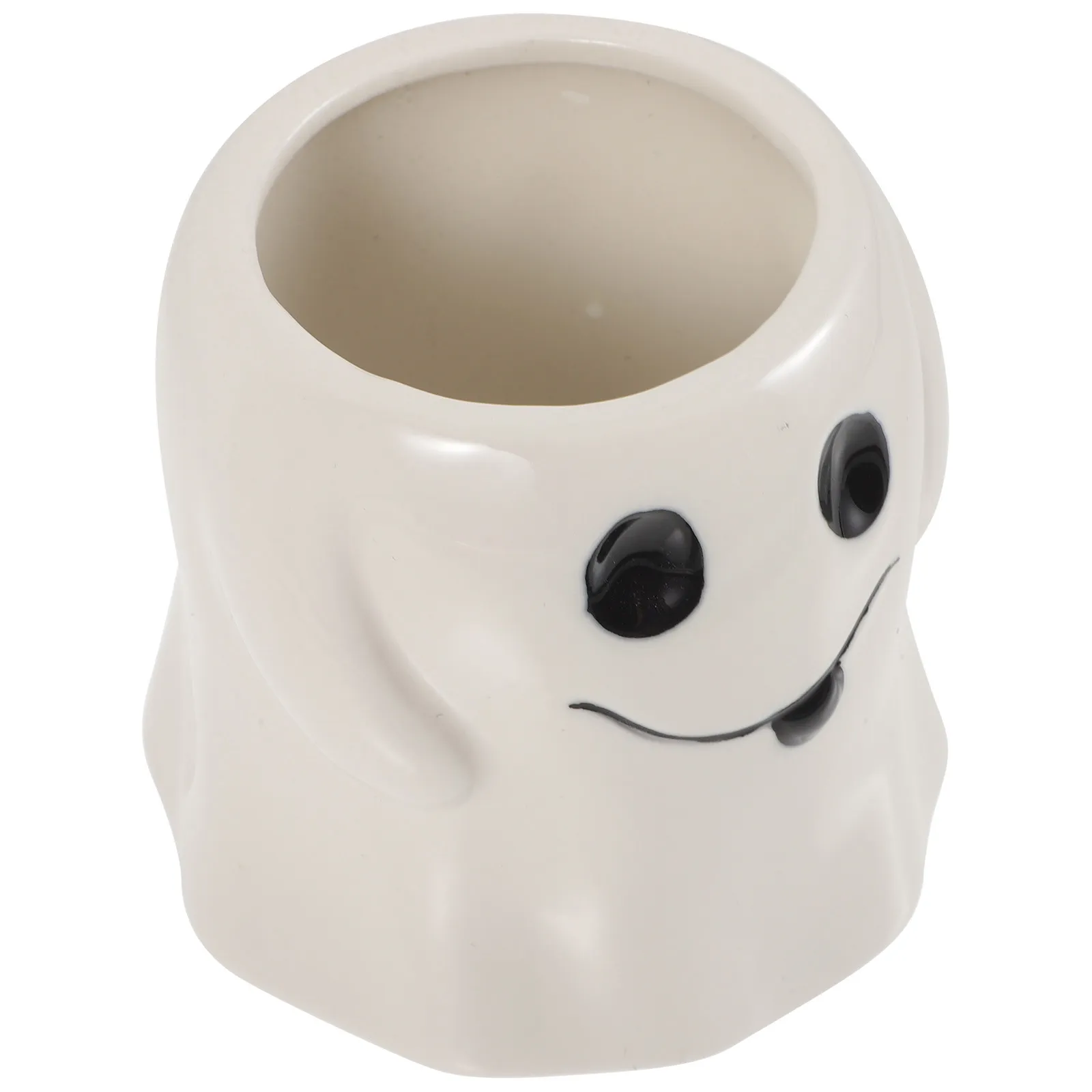 

Ceramic Succulent Planter Pot Cartoon Ghost Shape Small Indoor Flower Pot for Cactus and Succulents Home Decor Desktop Adornment
