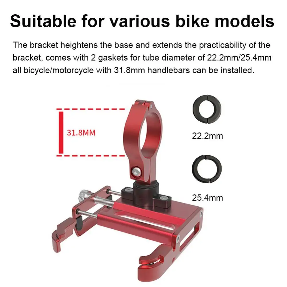 GUB P30 360 Degree Rotating Phone Holder MTB Bicycle Bike Handlebar Mount Cellphone Holder Stand Rack For Bicycle Motorcycle