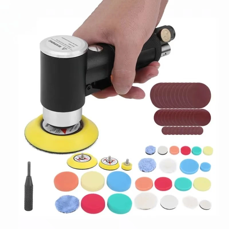 Air sander black eccentric pneumatic car waxing and polishing sander