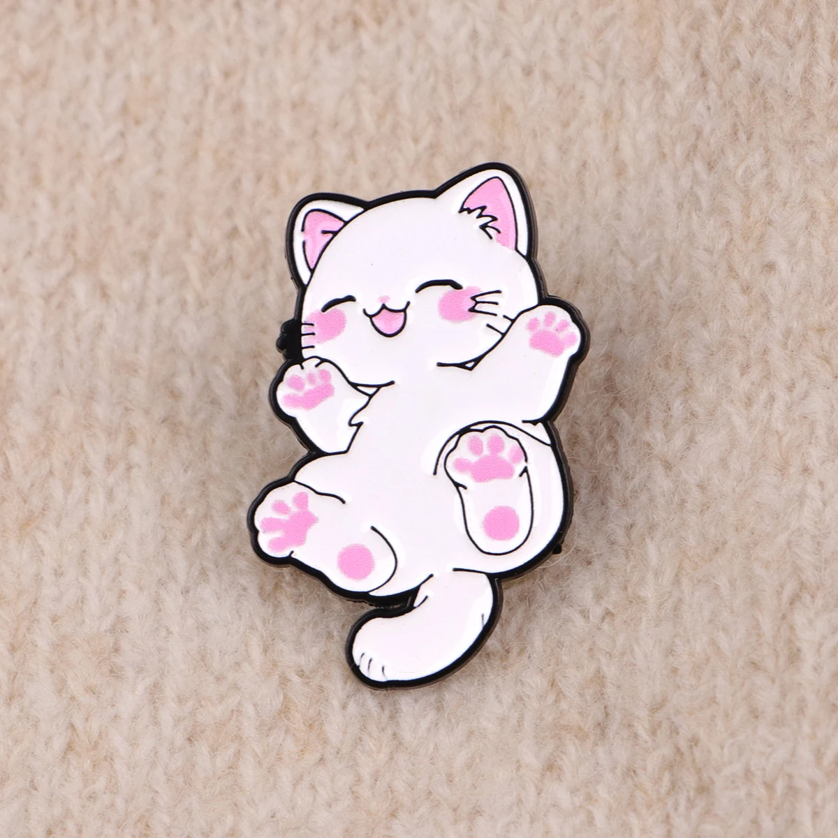 الكرتون UFO القطط لينة المينا دبوس الرجال دبابيس للملابس النساء التلبيب دبابيس لحقيبة الظهر شارات دبابيس اكسسوارات مجوهرات #6