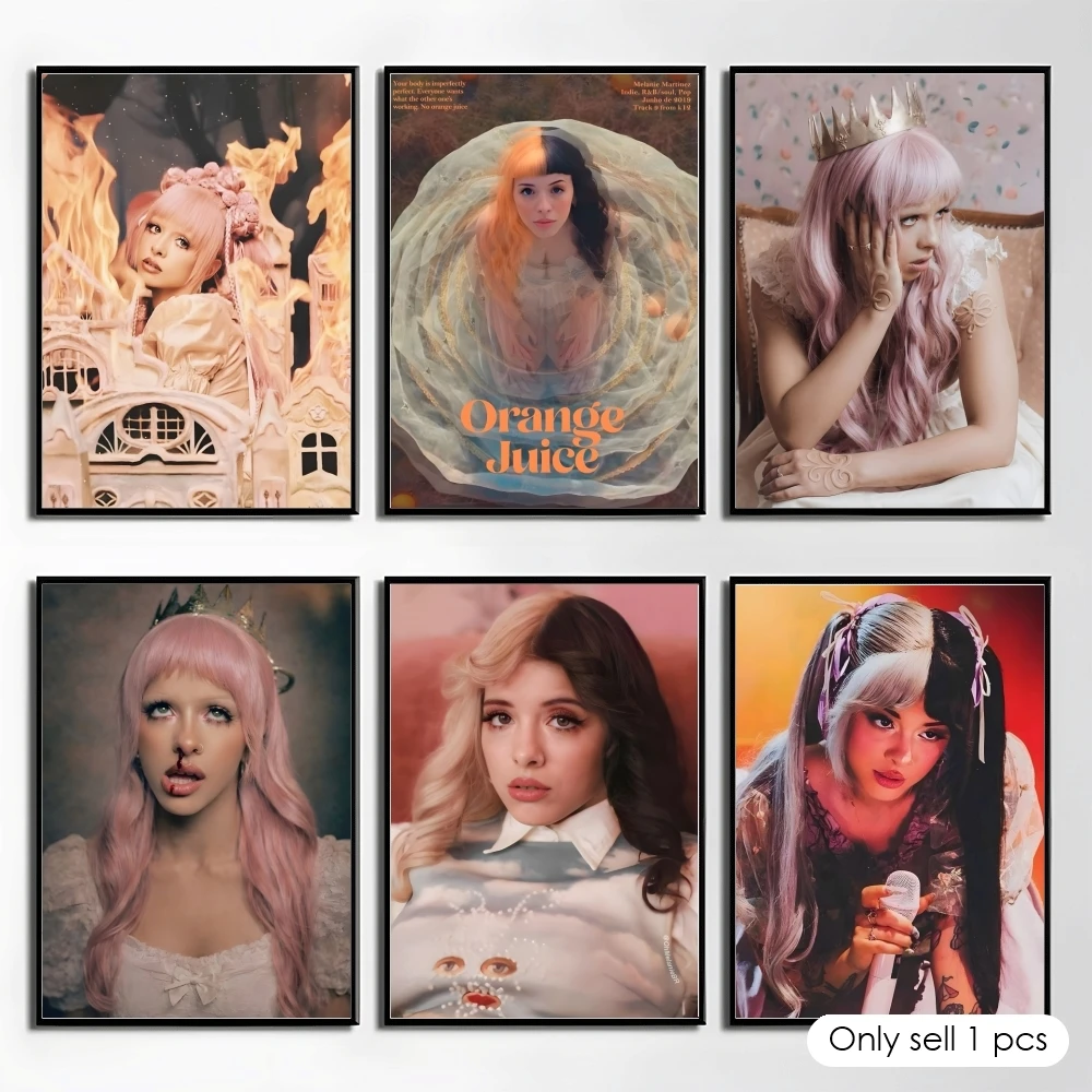 Singer M-Melanie Martinez Poster Elegant And Affordable Wall Art Stickers For Dormitory Living Room And Bedroom Spaces