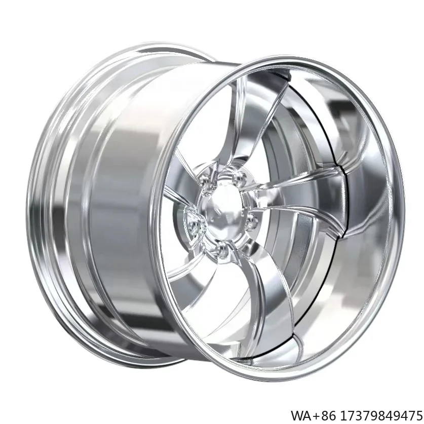 

Factory Price Customized Size 17-22 Inch Polished Rims Five-spoke Aluminum Alloy Forged Wheels