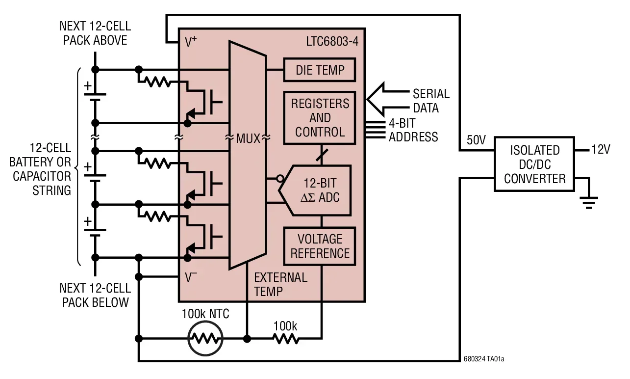 LTC6803IG-2 LTC6803HG-2 LTC6803 - 12 Channel Multicell Battery Monitor, Upgrade to LTC6802-2
