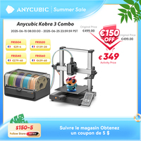 ANYCUBIC Kobra 3 Combo Multi-Color FDM 3D Printer With Max 600mm/s Printing Speed Build Size 250x250x260mm Print in 4 to 8 Color