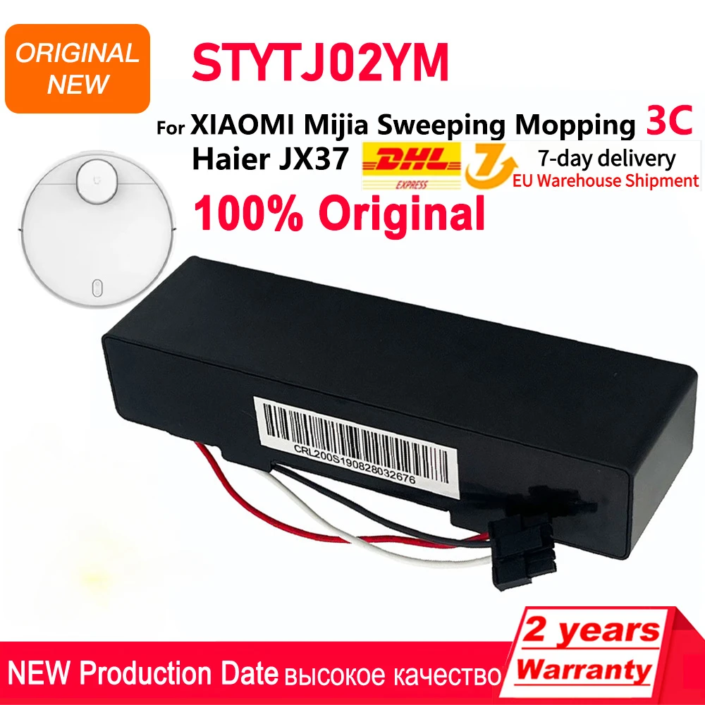 Original STYTJ02YM Rechargeable Battery 14.8V For Xiaomi Mijia 3C Sweeping Mopping Robot Haier JX37 Vacuum Cleaner Batteria