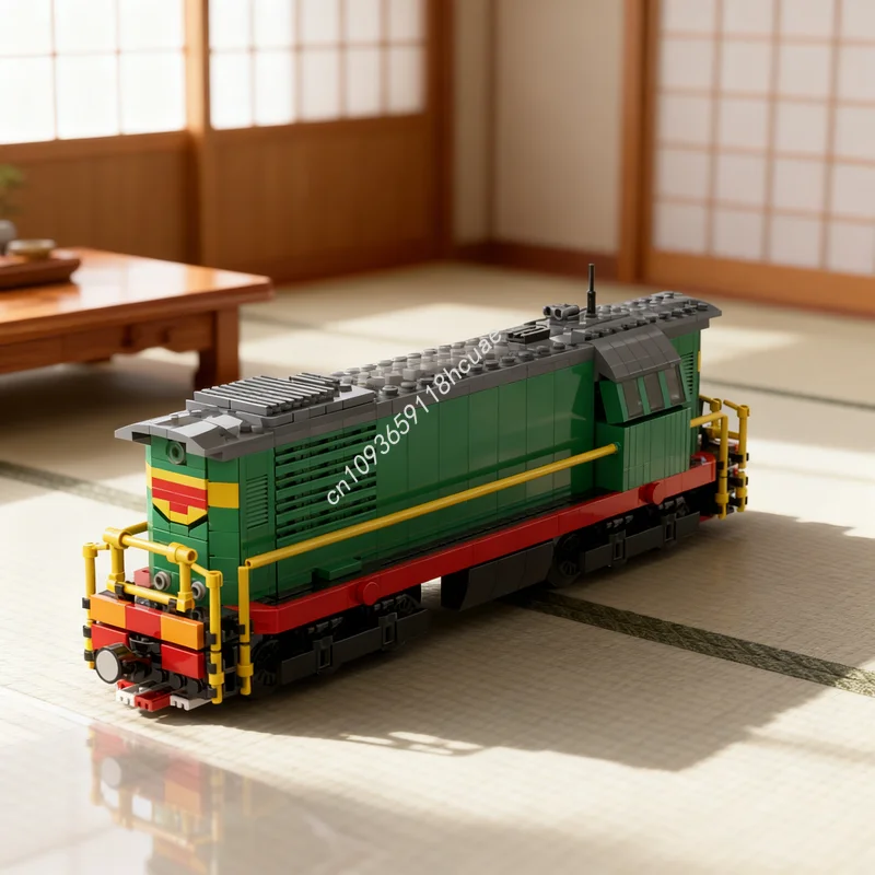 

750pcs MOC City Trains Russian Diesel Locomotive Model Building Blocks Toys Construction DIY Festival Gifts Idea Education