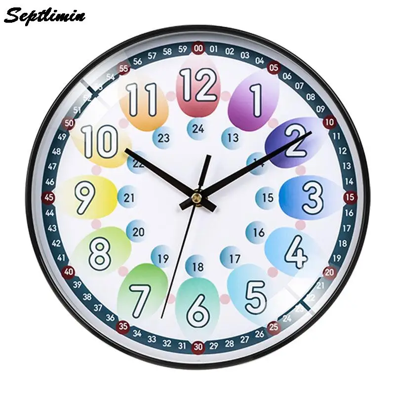 

12 Inch Large Modern Wall Decor Clock New Design Silent Adhesive Clocks For Girls Living Room Kitchen Decoration Items Watch