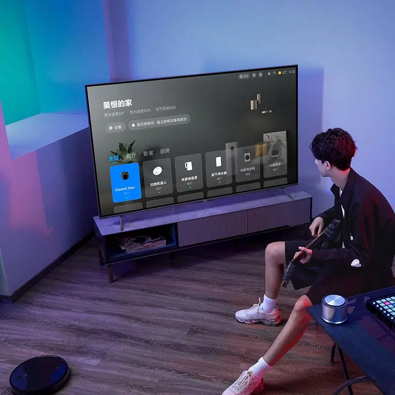 2022 In-Stock Xiao Mi สีแดง Mi เกมทีวี X 2022 75นิ้ว120Hz แปรง HD MI 2.1 3GB + 32GB ขนาดใหญ่สมาร์ททีวี L75r8-x X75