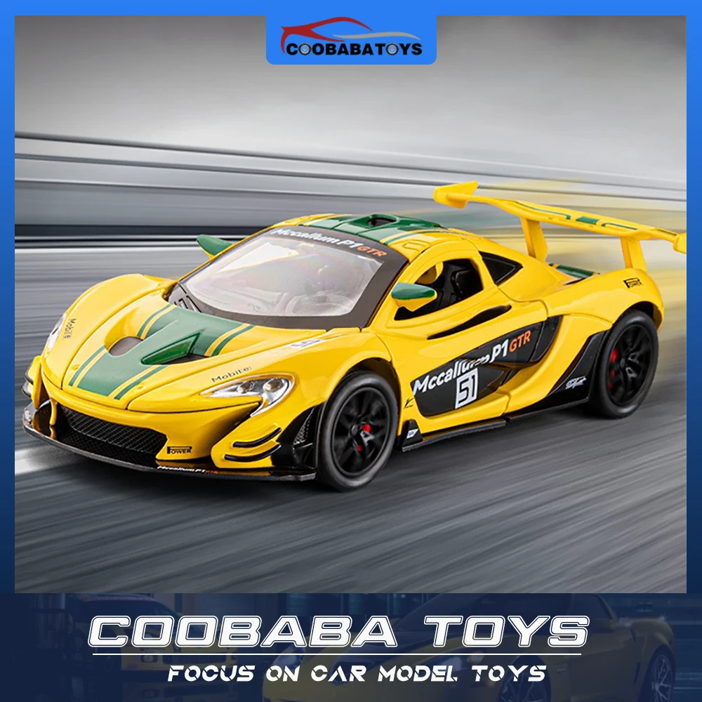 

Scale 1/22 P1 GTR Supercar Metal Diecast Alloy Toy Car Model For Boys Children Kids Toys Vehicles Hobbies Collection