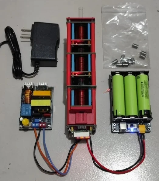 New Electromagnetic  Electromagnetic Accelerator Physics Experiment High-tech Toys EMP Teaching Aids 220uf