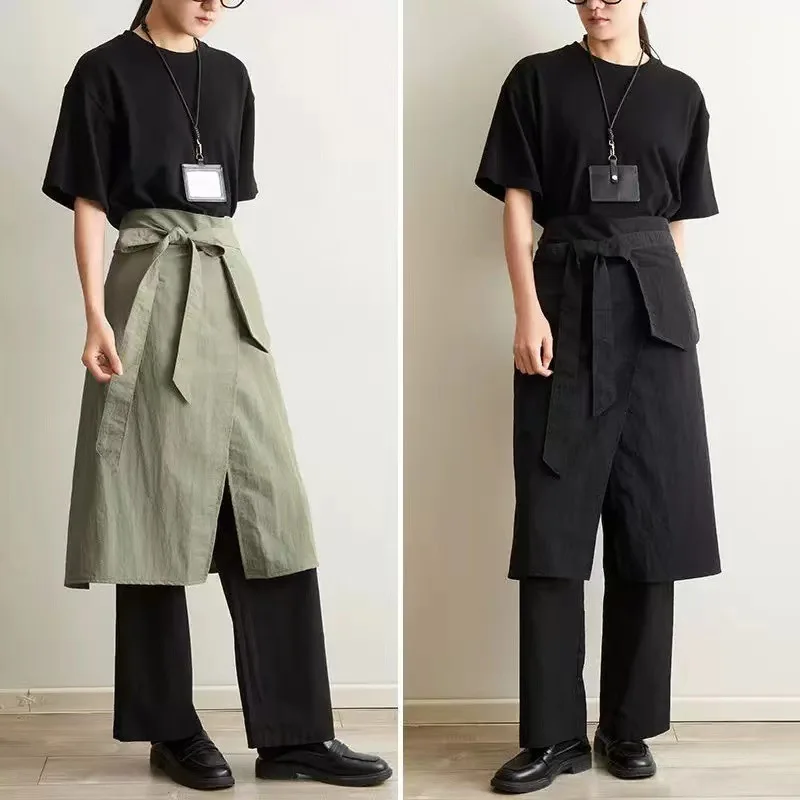 

1/2pcs Half Apron, Kitchen Waist Apron, Daily Work Apron, Suitable for Cooking and Restaurant Work