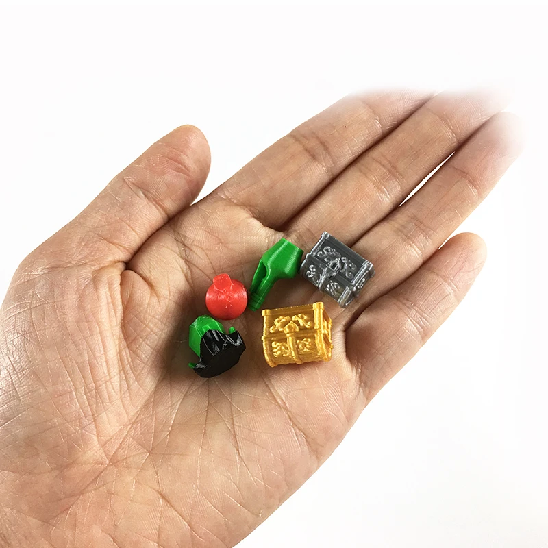 3D printed token resource type marker models, chess piece counting, self-made diy color board game accessories