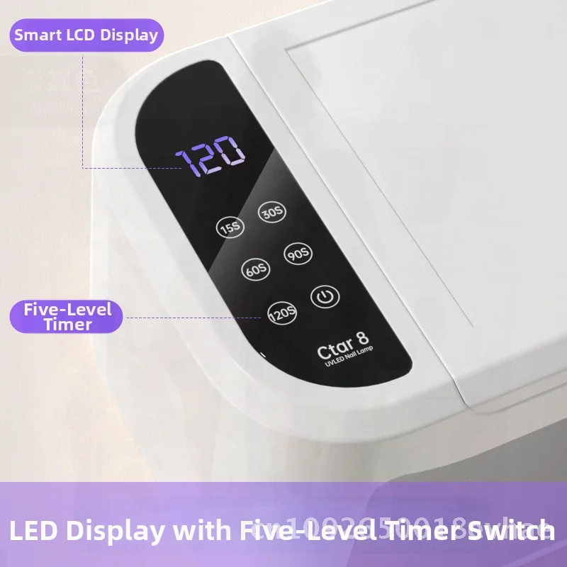 High-Power Nail Lamp for Quick Drying Non-Black Hand Phototherapy Large Space Hand Pillow Lamp for Nail Art