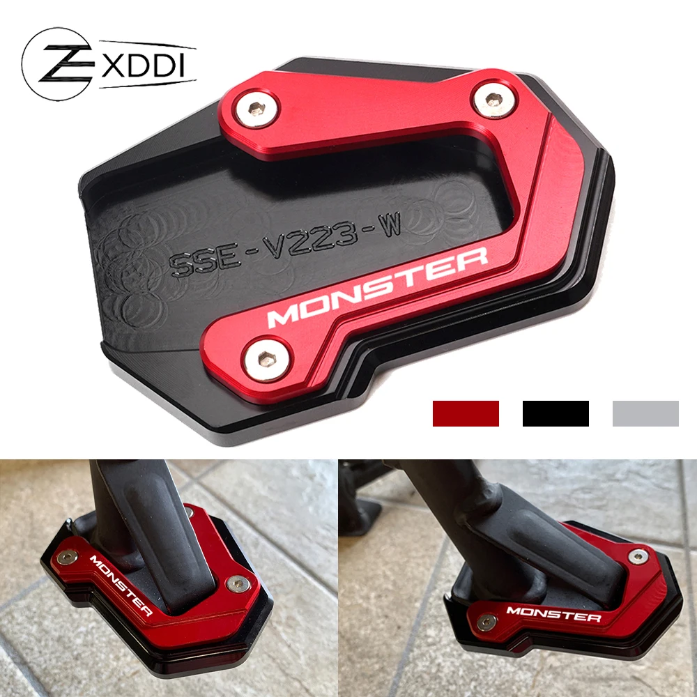 For DUCATI Monster 950 SP 937 821 1200 1200S 2014-2023 2024 Motorcycle Kickstand Side Stand Extension Pad Enlarger Suport Plate