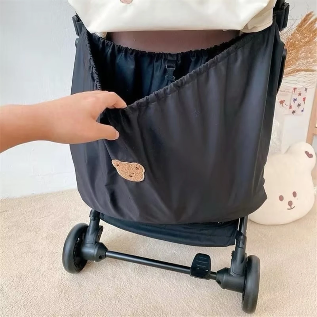 Reusable and washable baby bottles, diaper bag storage bag, diaper storage bag, outdoor travel cart, hanging storage