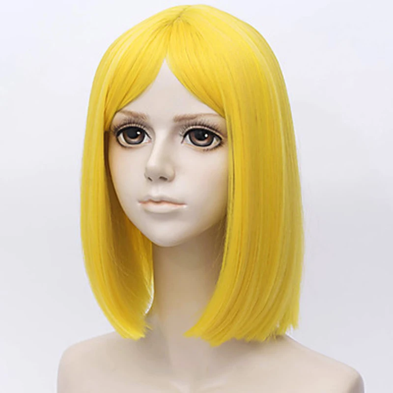 HAIRJOY-terra da peruca cosplay brilhante, cabelo sintético, diamante amarelo