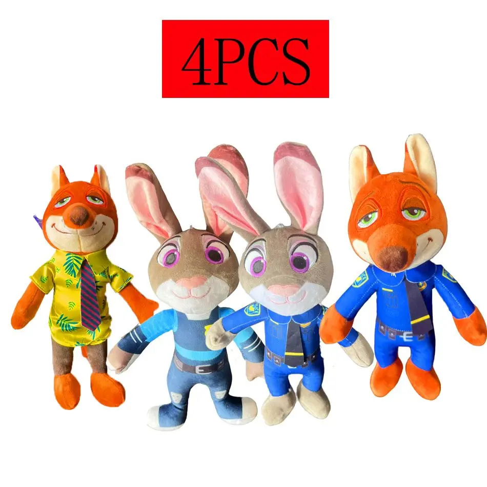 @@HotSALE Disney Cartoon Anime Filme Zootopia Brinquedo de Pelúcia Fox Nick Wilde Coelho Judy Hopps Boneca Animais de pelúcia macios Presentes de Natal