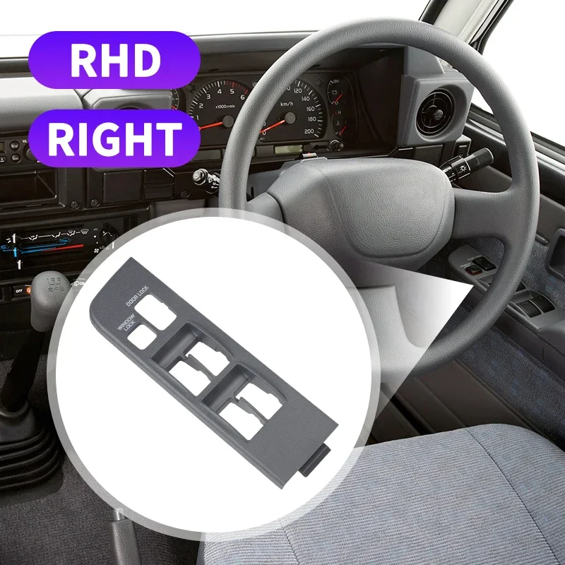 Front Driver Side Window Switch Bezel Trim For Toyota Land Cruiser Fj80 1991 1992 1993 1994 1995 1996 1997 LHD RHD Gray view 5