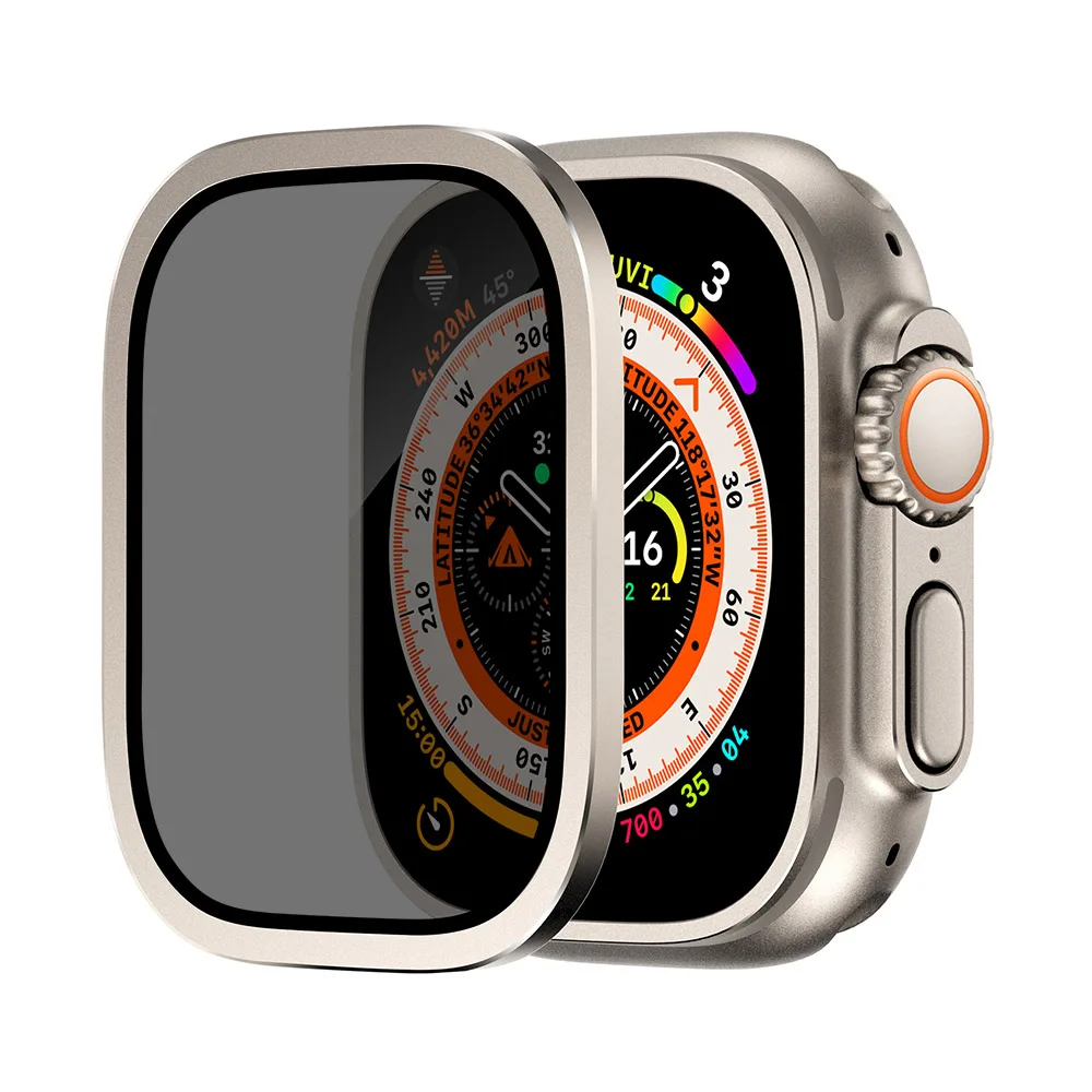 Anti Glare Peeping Screen Protetive Film Glass For Apple Watch Ultra 2 49mm Tempered Glass Cover For Apple Watch Ultra 49mm