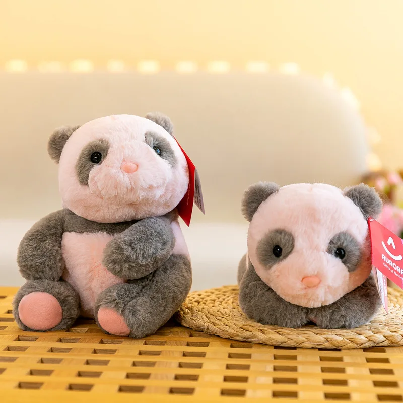 Cute Panda Cub Stuffed Animal Doll Meat Pink Baby Panda Plush Toy Kawaii Panda Plush Toys ids Birthday Gift